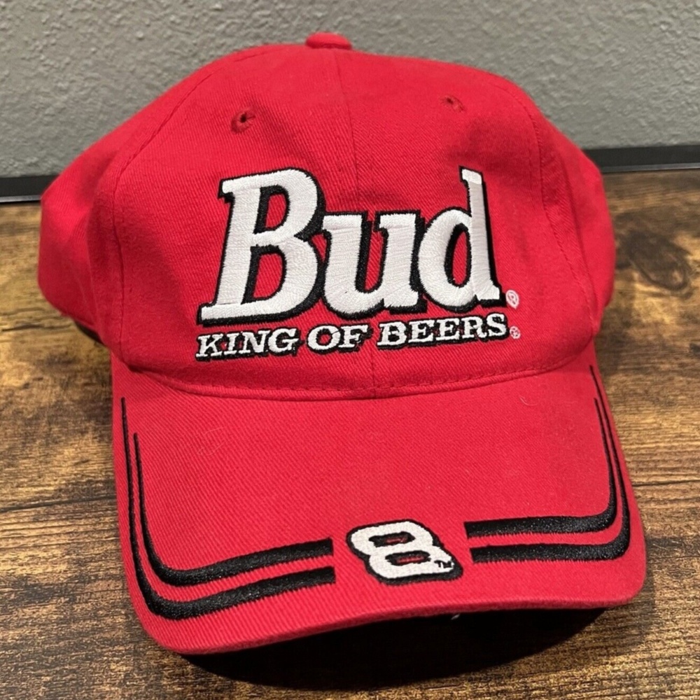 Chase Authentics Dale Earnhardt Jr. Hat Nascar Racing #8 Budweiser King of Beers
